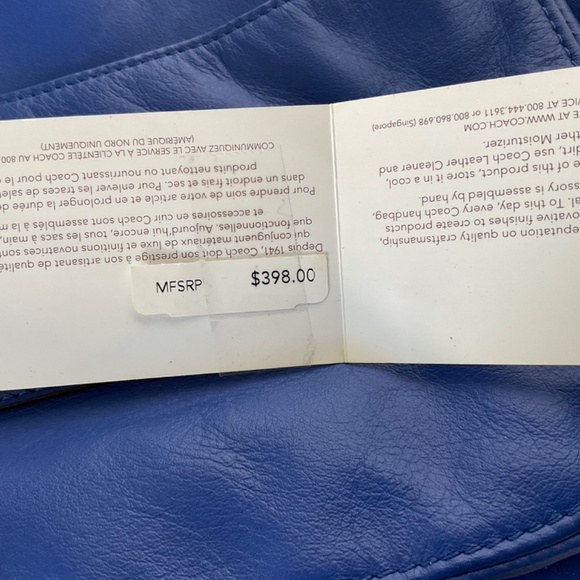 Coach Blue F27481 Shoulder Bag - Picture 12 of 14